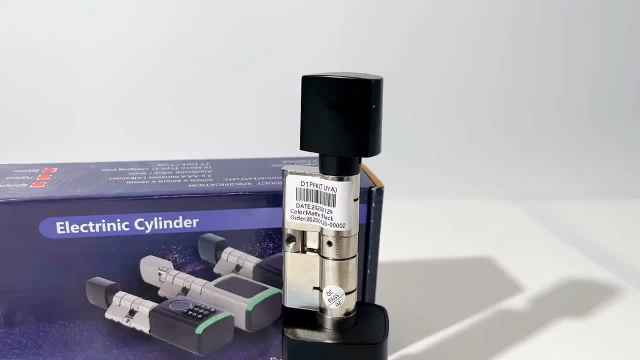 Smartes Türschloss Fingerabdruck, verstellbarer Zylinder Produktbild-Vorschau 7