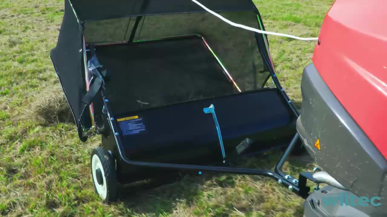 Wiltec Rasenkehrmaschine mit 96 cm Kehrbreite, Rasenkehrer Produktbild-Vorschau 7