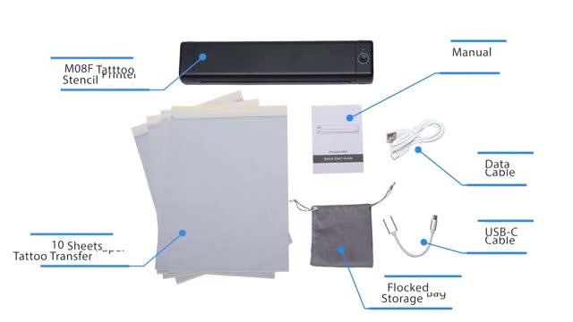 Phomemo M08F Tattoo Drucker Tattoo Stencil Drucker Produktbild-Vorschau 7