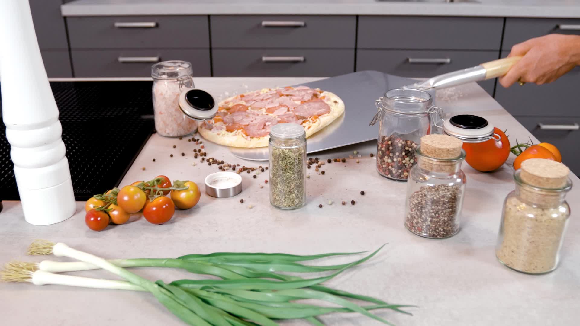 Relaxdays Pizzastein rund, Steinplatte für Pizza & Produktbild-Vorschau 7