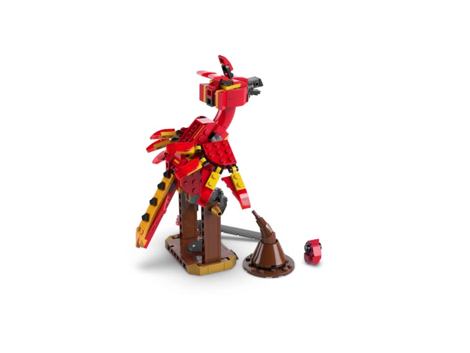 LEGO Harry Potter Fawkes: Dumbledores Phönix-Spielzeug mit Produktbild-Vorschau 7