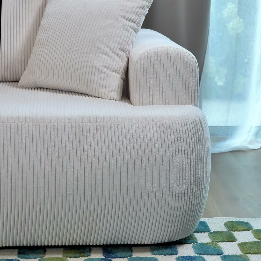 Selsey Ovo Cord – Ecksofa Schlaffunktion, Bettkasten, Produktbild-Vorschau 5