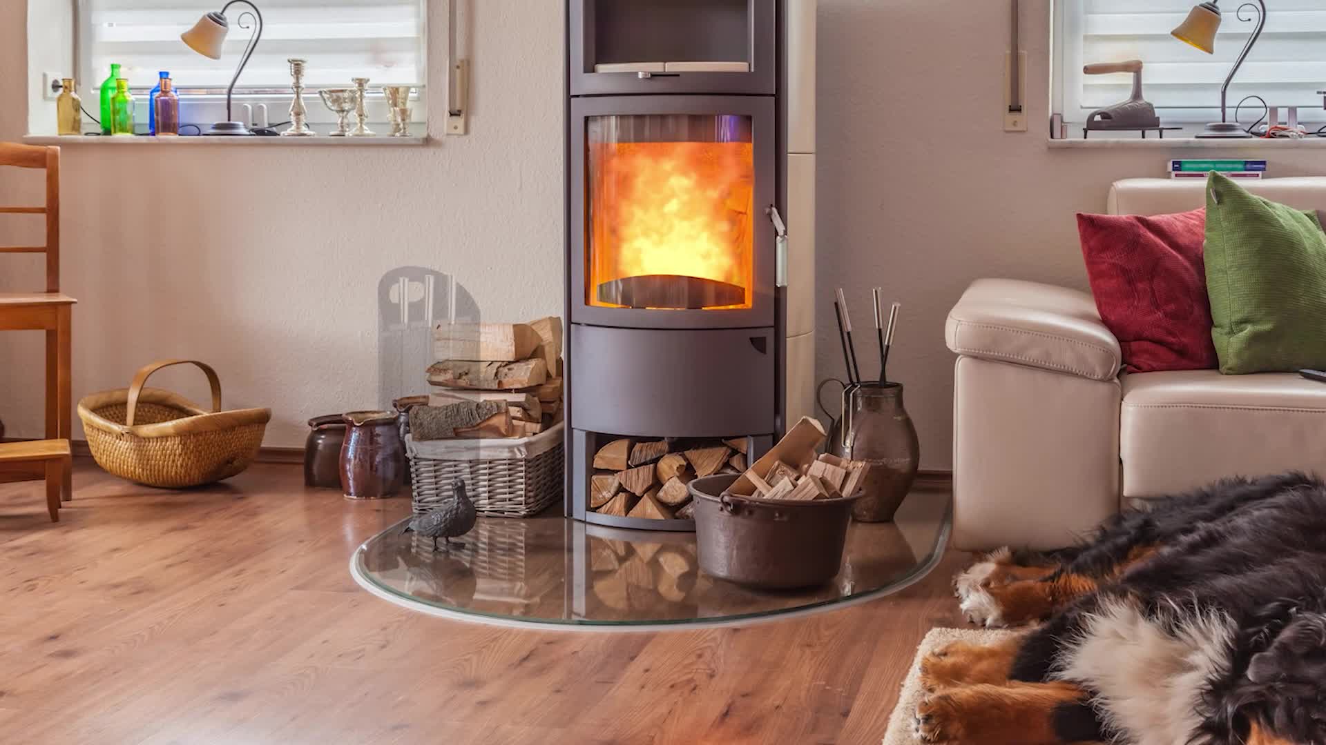 Relaxdays Kaminbesteck modern, 4 teilige Kamingarnitur, mit Produktbild-Vorschau 7
