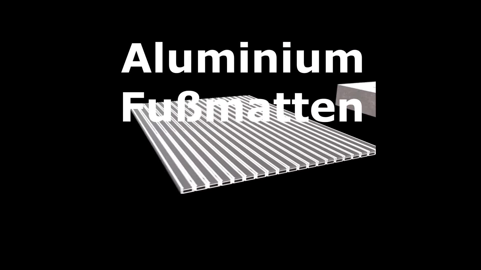 Aluminium Fußmatte mit Textileinlage, Clean Ryps 60x40 cm, Produktbild-Vorschau 5