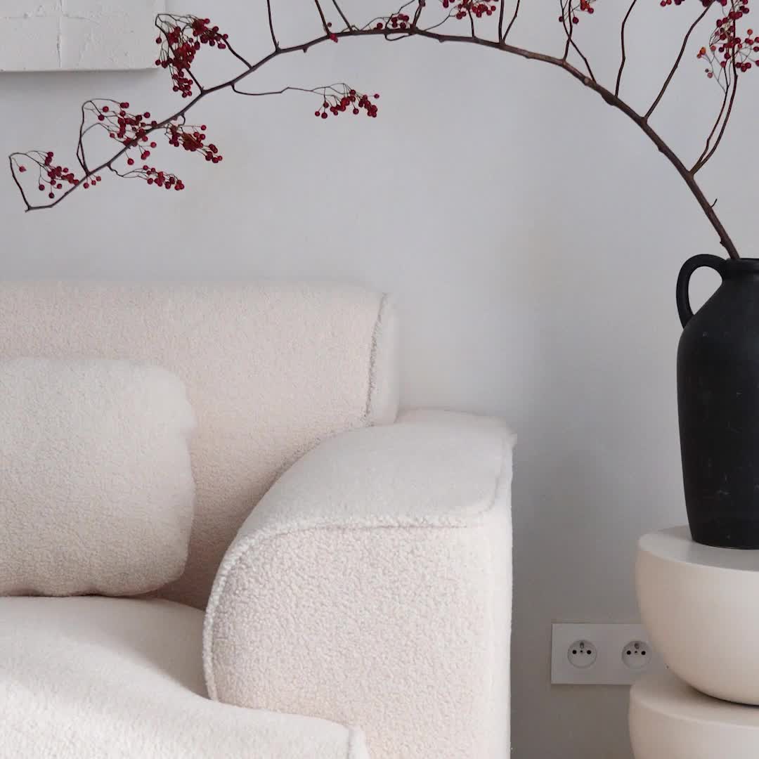 sweeek - 2-Sitzer-Sofa mit Teddy Bouclé-Bezug - Creme Produktbild-Vorschau 7