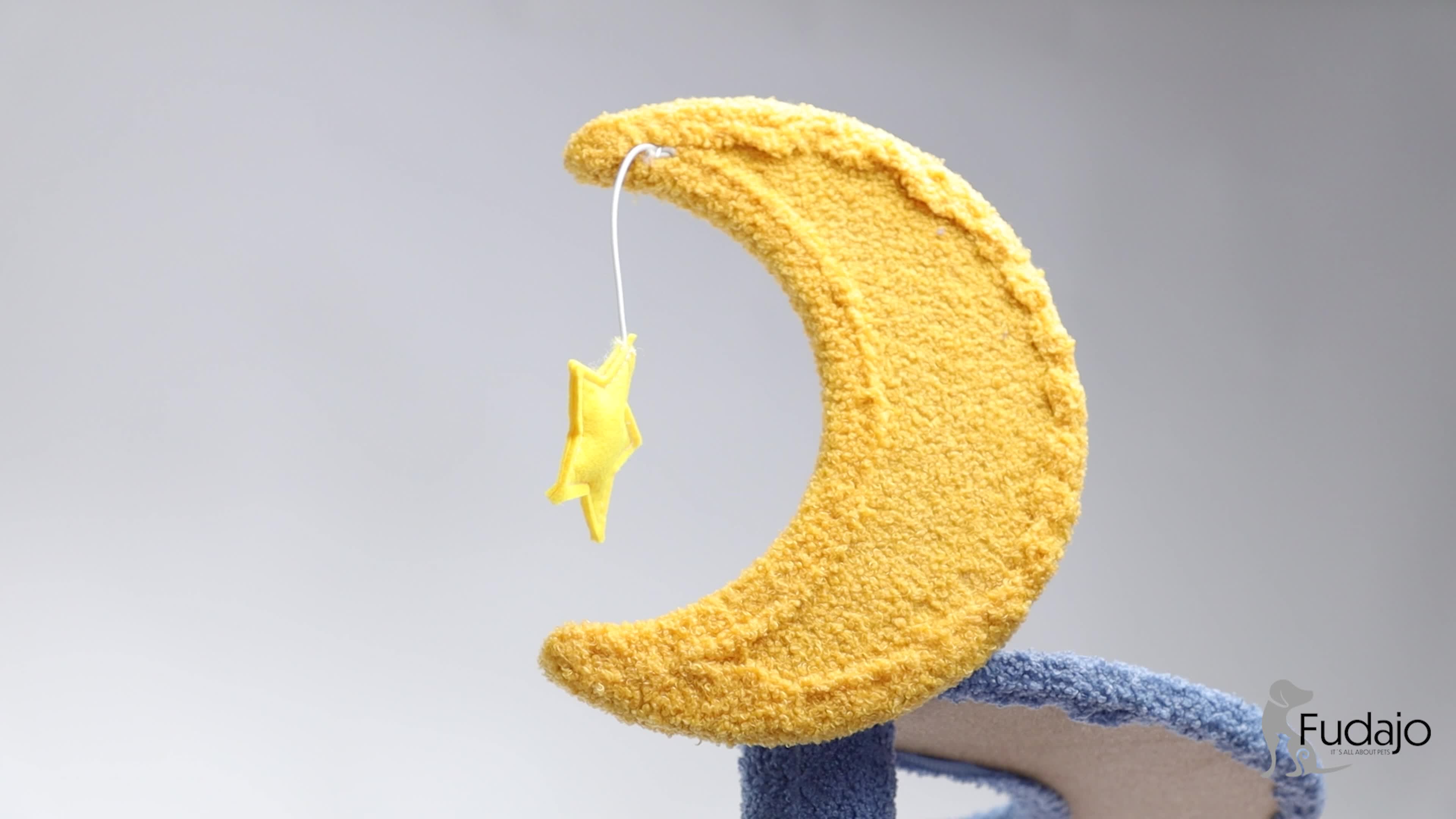 Fudajo Kratzbaum mit Mond und Sterne 132 cm hoch, Produktbild-Vorschau 7