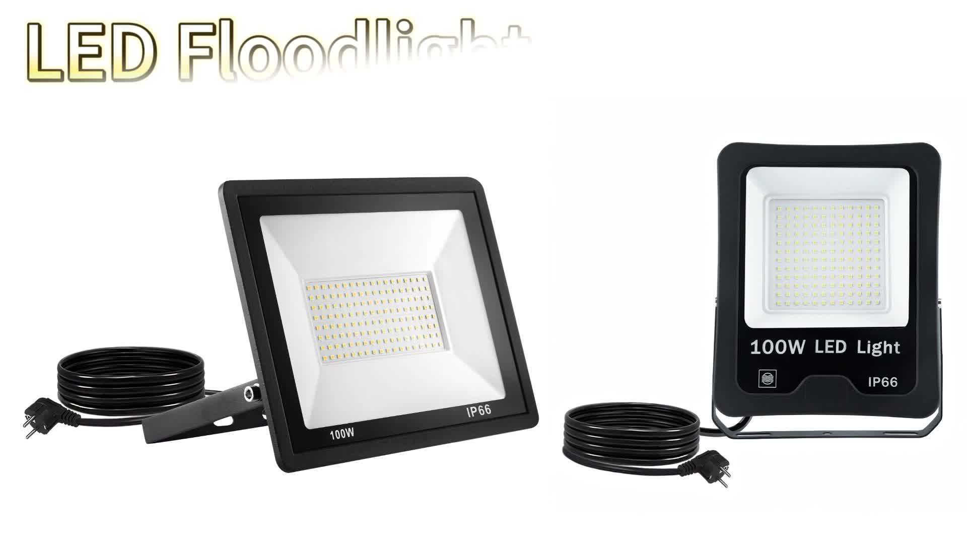 XMTECH LED Baustrahler  Arbeitsleuchte 2 * 100W Warmweiß Produktbild-Vorschau 7