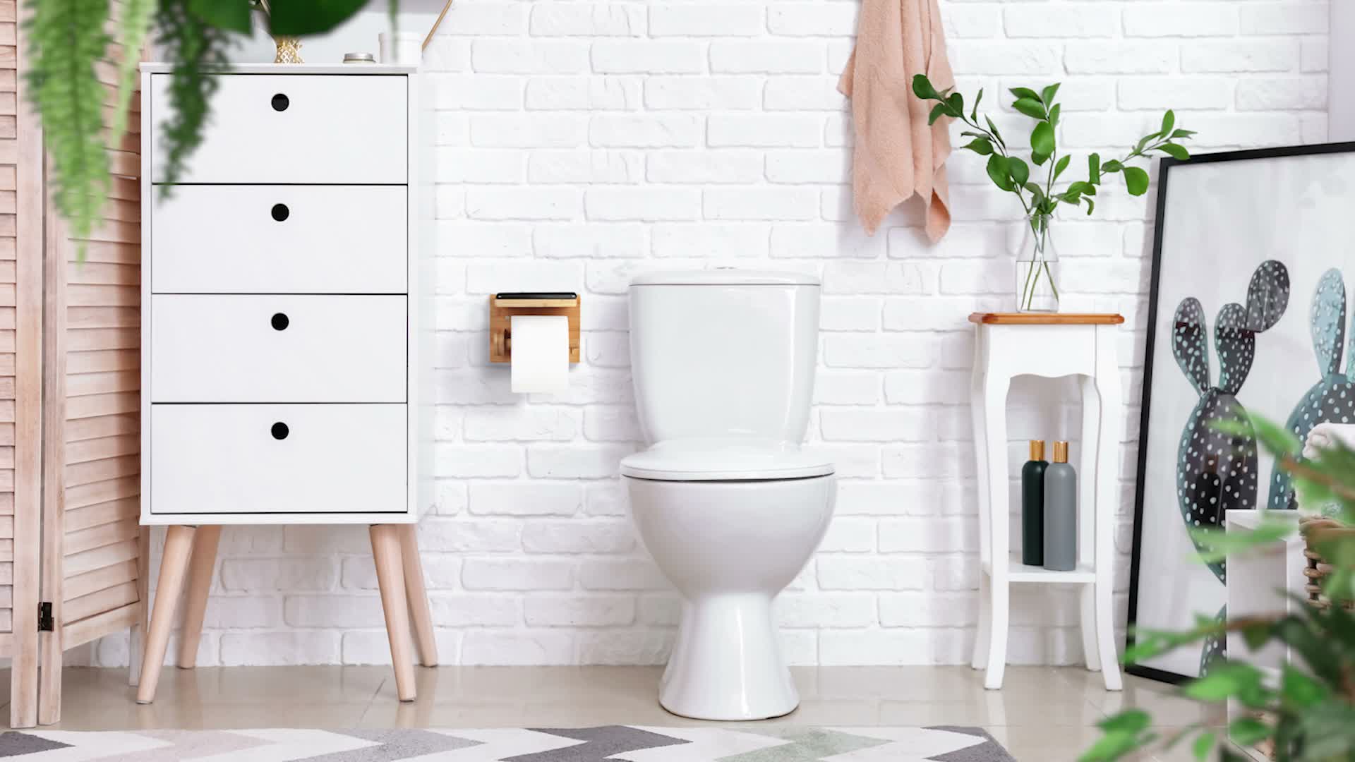 Relaxdays Toilettenpapierhalter mit Ablage, für Handy & Produktbild-Vorschau 7