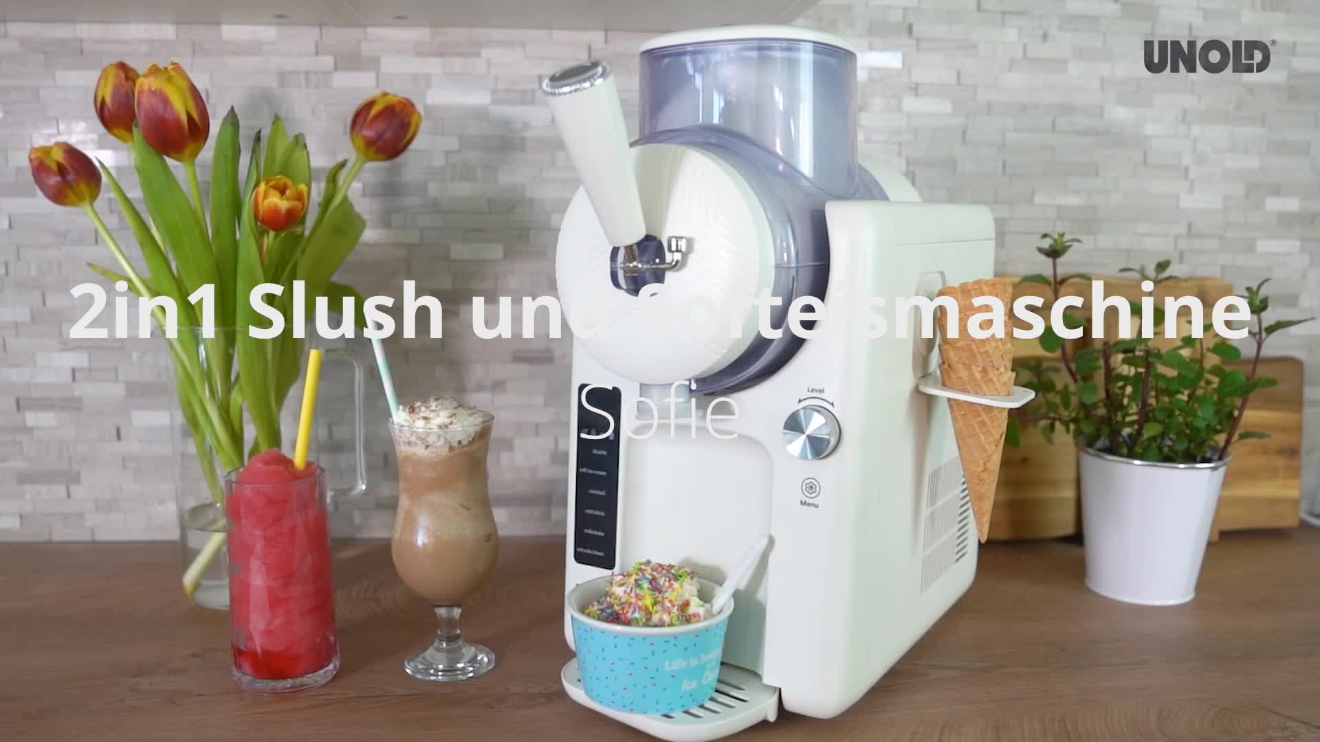 Unold 2in1 Slush- & Softeismaschine Sofie weiß 48950 – Produktbild-Vorschau 7