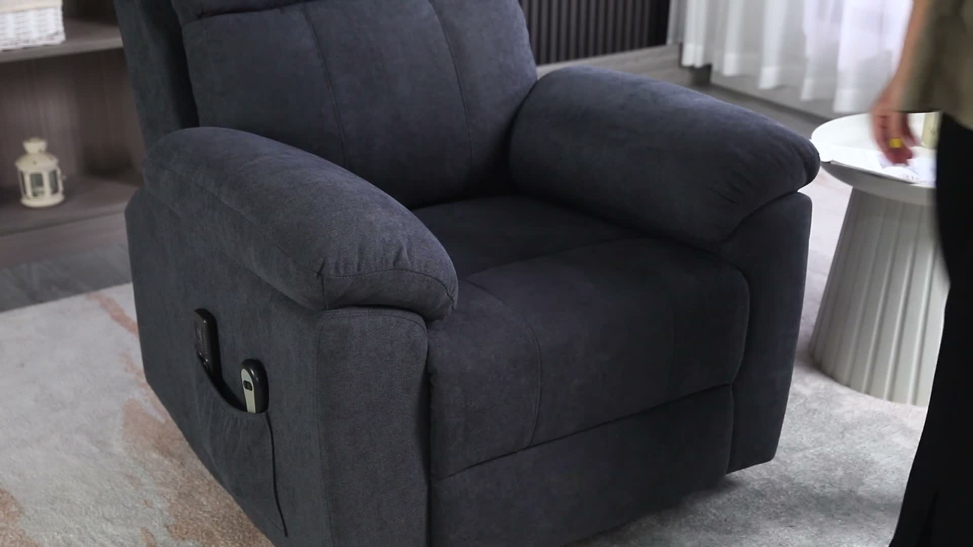 HOMCOM Sessel mit Aufstehhilfe, Relaxsessel, Massagesessel Produktbild-Vorschau 7