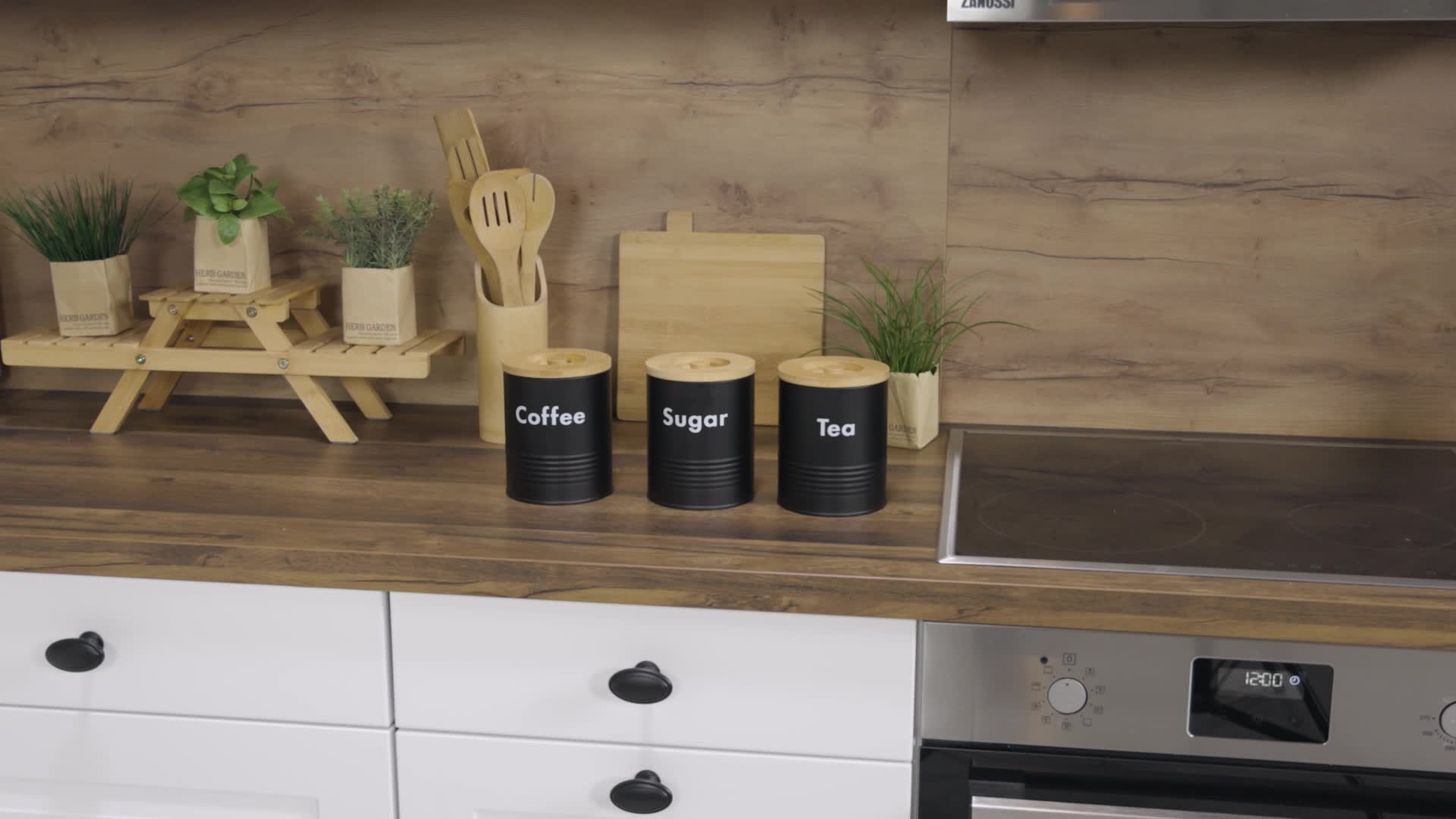 Relaxdays Vorratsdosen, 3er Set, für Kaffee, Tee, Zucker, Produktbild-Vorschau 7