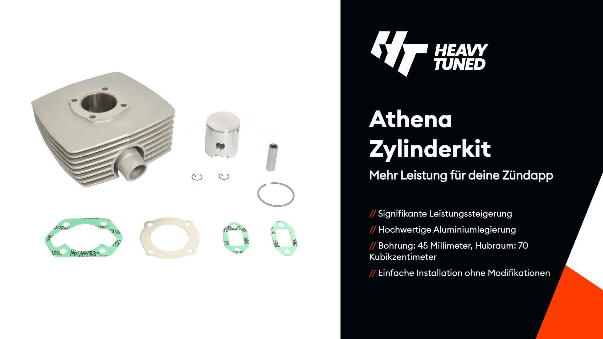 ATHENA Zylinder Sport 70 ccm, Zündapp C50, C50 Spo Produktbild-Vorschau 7