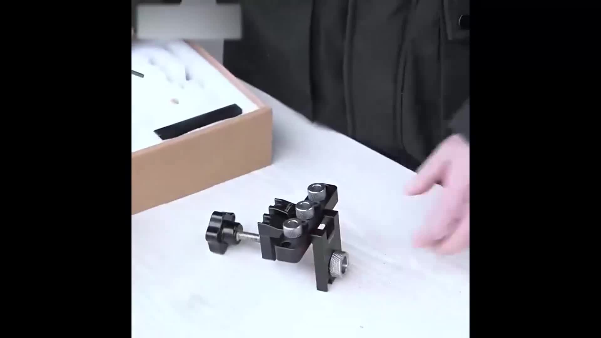 Bohrschablone,3-in-1 die Bohrschablone Möbelbau,Dübellöcher Produktbild-Vorschau 7