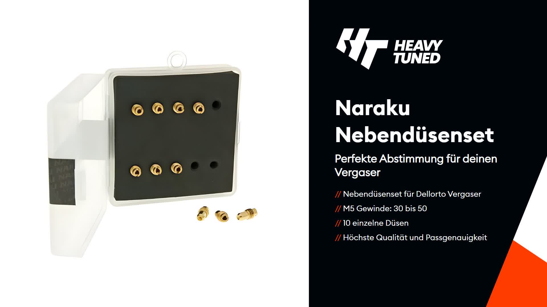 Naraku Vergaser Nebendüsenset für Dellorto Vergaser 30-50 - Produktbild-Vorschau 2