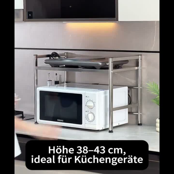 Standregal Mikrowellen Regal 2-Stufig Microwave Shelf Produktbild-Vorschau 7
