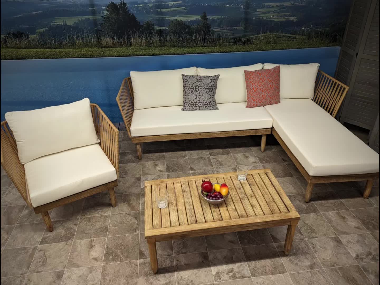 Garten-Garnitur MCW-L29, Garnitur Sitzgruppe Lounge-Set Produktbild-Vorschau 7
