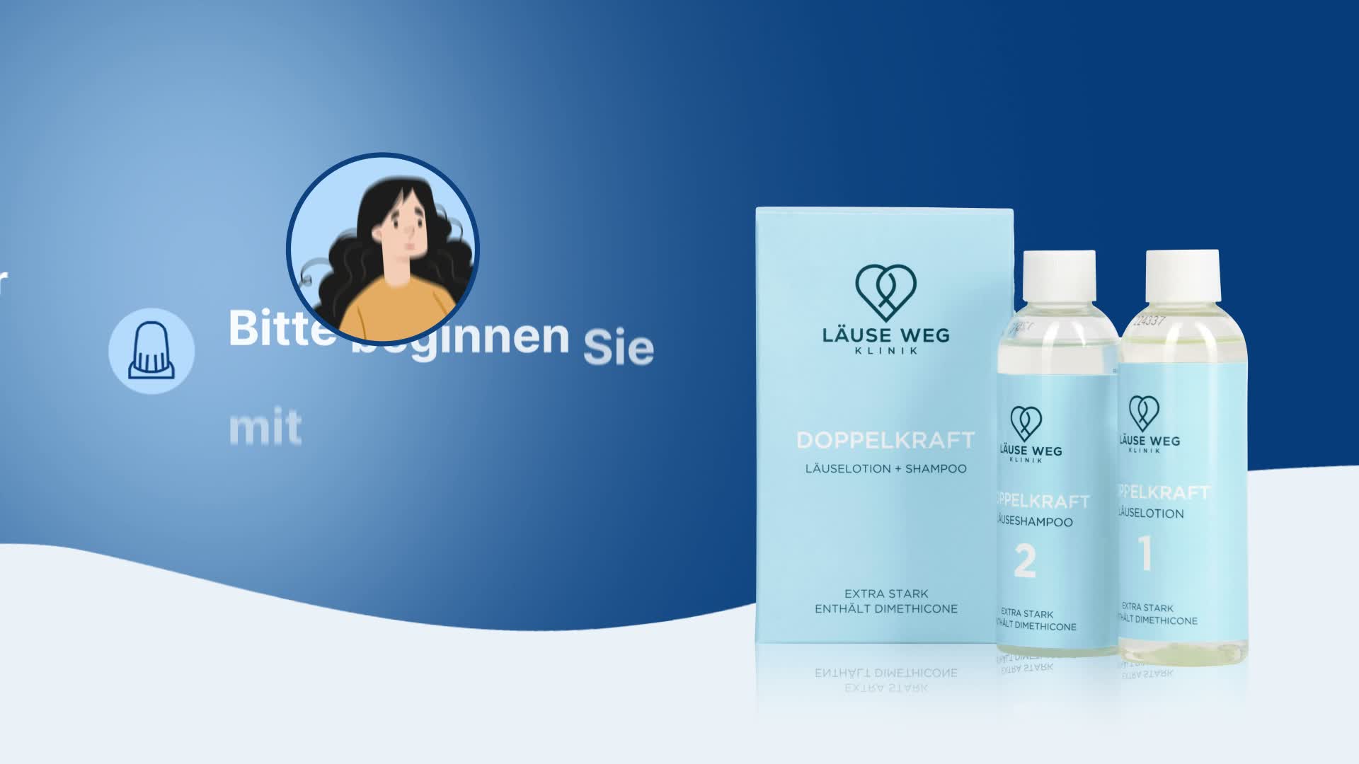 Läuse Weg Klinik – Premium Läuseshampoo in Kombination mit Produktbild-Vorschau 7