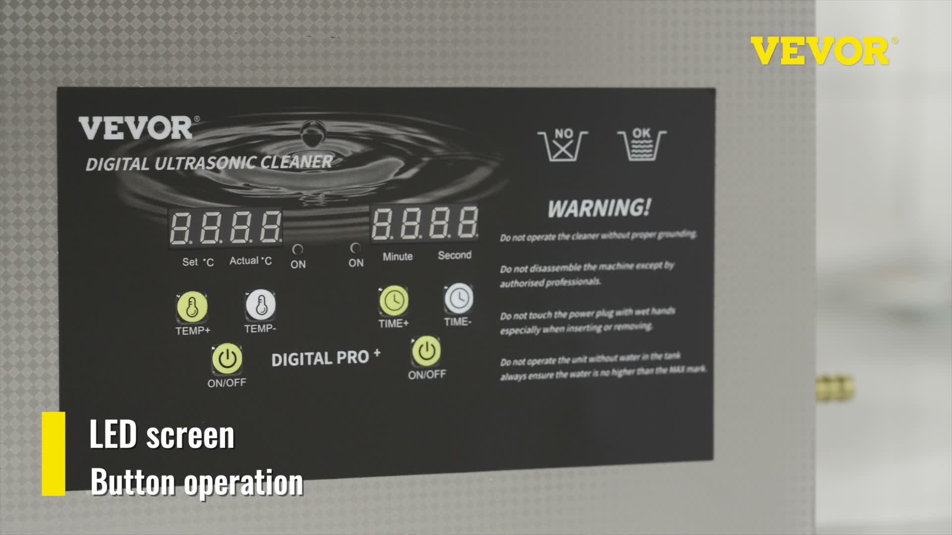 VEVOR 6L Verbesserter Ultraschallreiniger (200 W Heizung, Produktbild-Vorschau 7