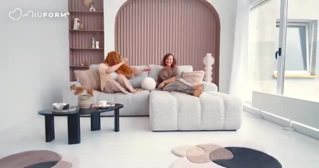 MIUFORM Lulu Ecksofa mit Bettfunktion und Bettkasten U-FORM Produktbild-Vorschau 7