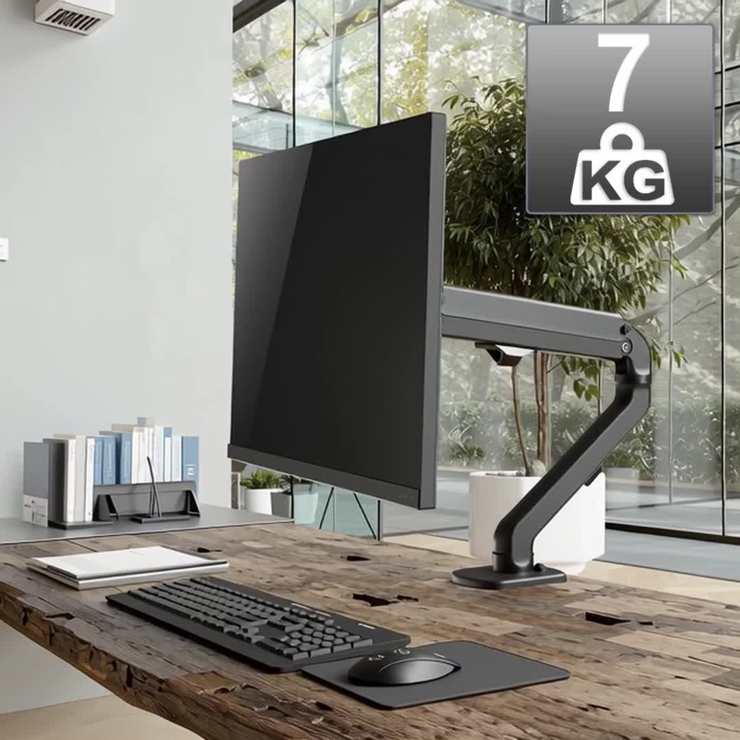 1-Fach Monitorhalterung mit Gasfeder 17"-27"Tischhalterung Produktbild-Vorschau 7