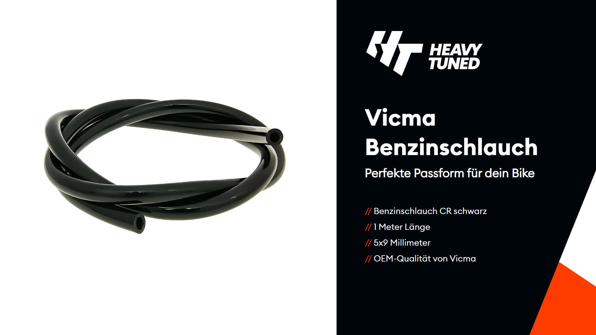 Vicma Benzinschlauch CR schwarz 1m - 5x9mm Produktbild-Vorschau 4