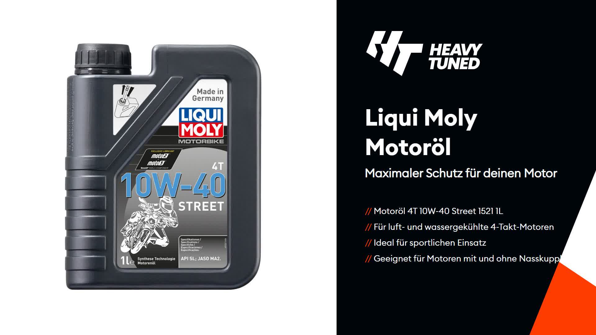 Liqui Moly Motorbike 4T 10W-40 Street 1 Liter Produktbild-Vorschau 7