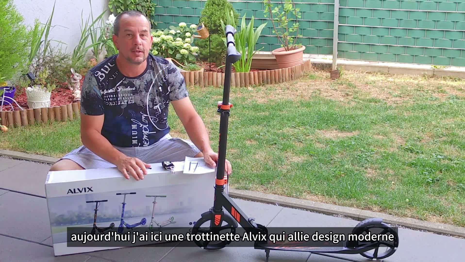 Trottinette pour enfants ALVIX avec roues LED, trottinette Voir les images du produit 7