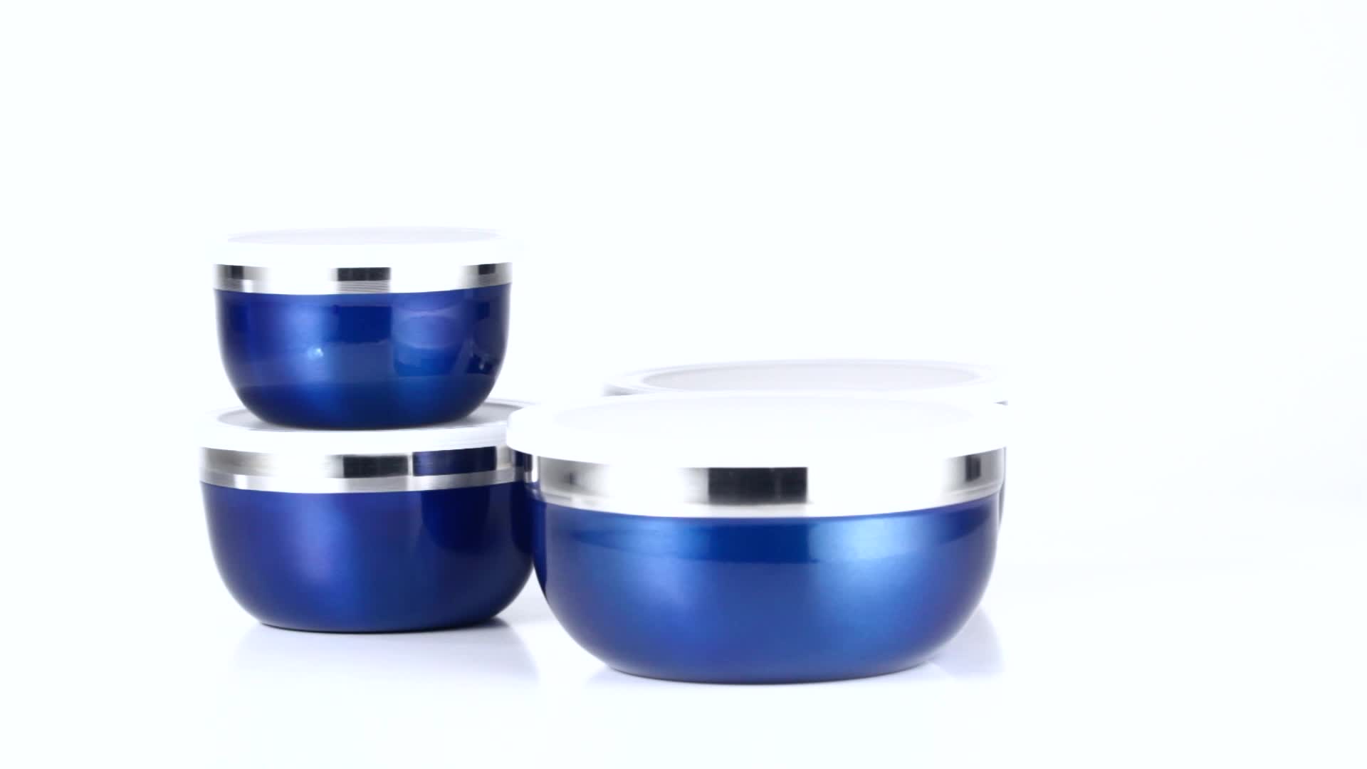 Relaxdays Schüssel Set mit Deckel, Edelstahl, verschiedene Produktbild-Vorschau 7