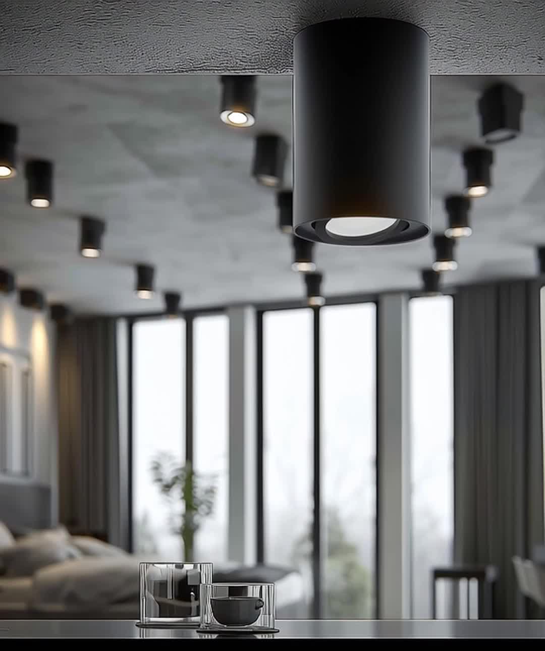 Deckenaufbauleuchte mit GU10 Fassung für LED & Halogen Produktbild-Vorschau 7