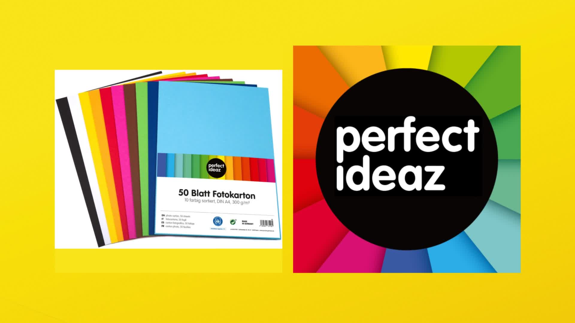 perfect ideaz 50 Blatt A4 Fotokarton farblich sortiert  Produktbild-Vorschau 7