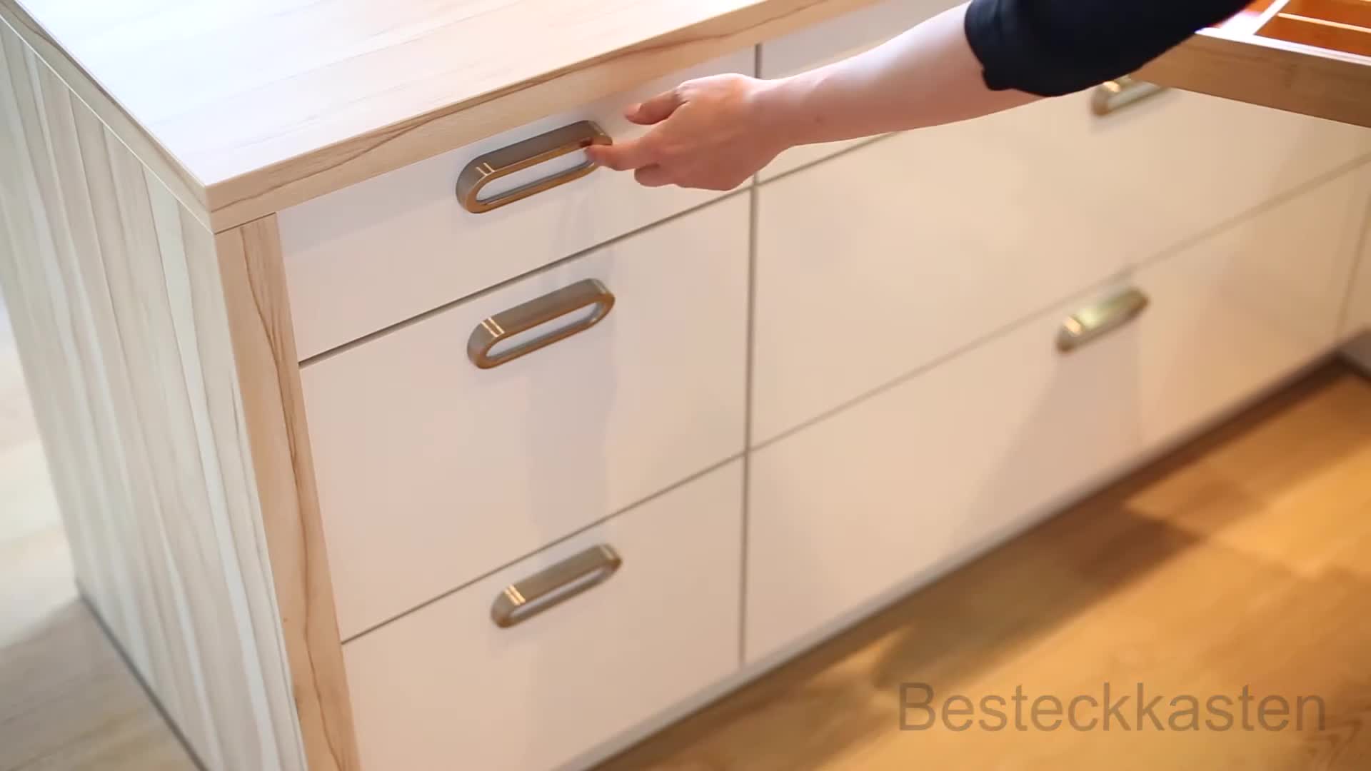Relaxdays Besteckkasten Bambus, ausziehbar, 5-7 Fächer, Produktbild-Vorschau 6