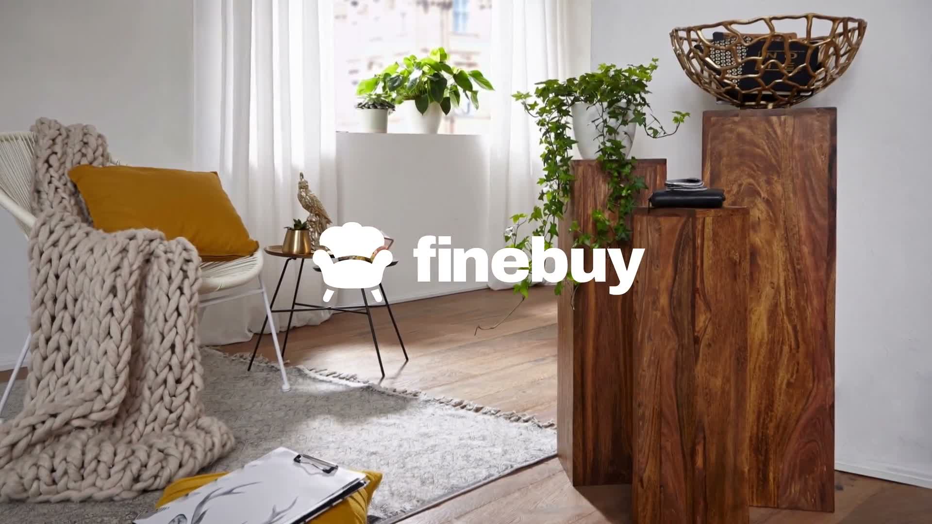 FineBuy Beistelltisch 3er Set Sheesham Massivholz Satztisch Produktbild-Vorschau 7
