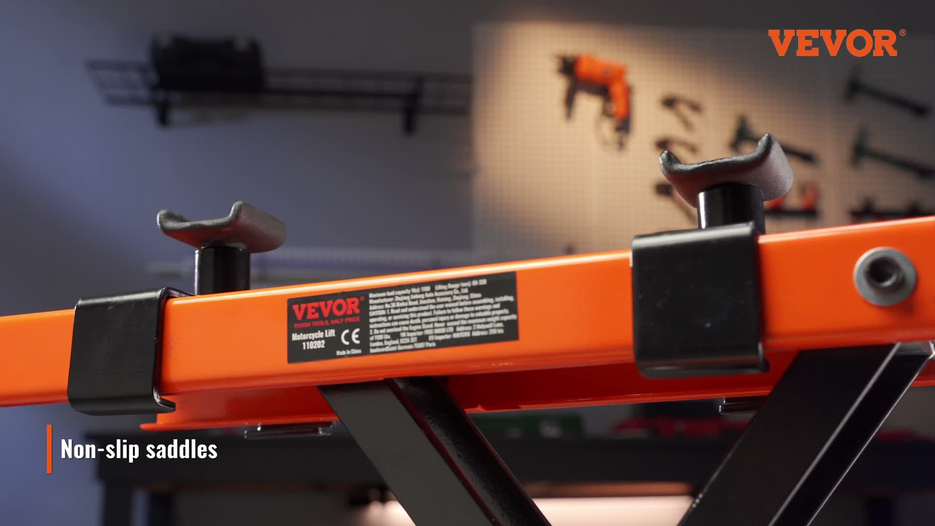 VEVOR Motorrad Hebebühne: 500 kg Tragfähigkeit für sichere Produktbild-Vorschau 7