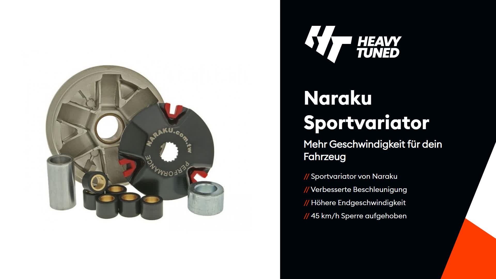 Variomatik Naraku Sport 8,0 g 16 x 13 mm für Gilera Runner Produktbild-Vorschau 5