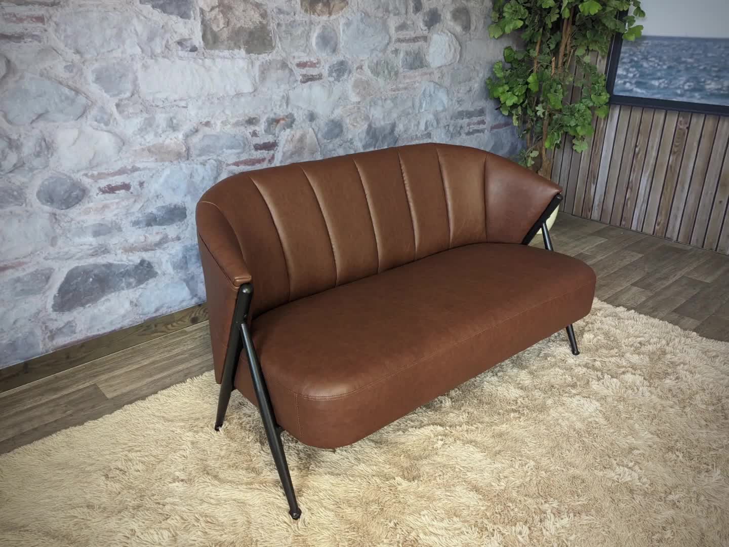 2er-Sofa MCW-P30, Zweisitzer Polster-/Lounge-Sofa Couch Produktbild-Vorschau 7