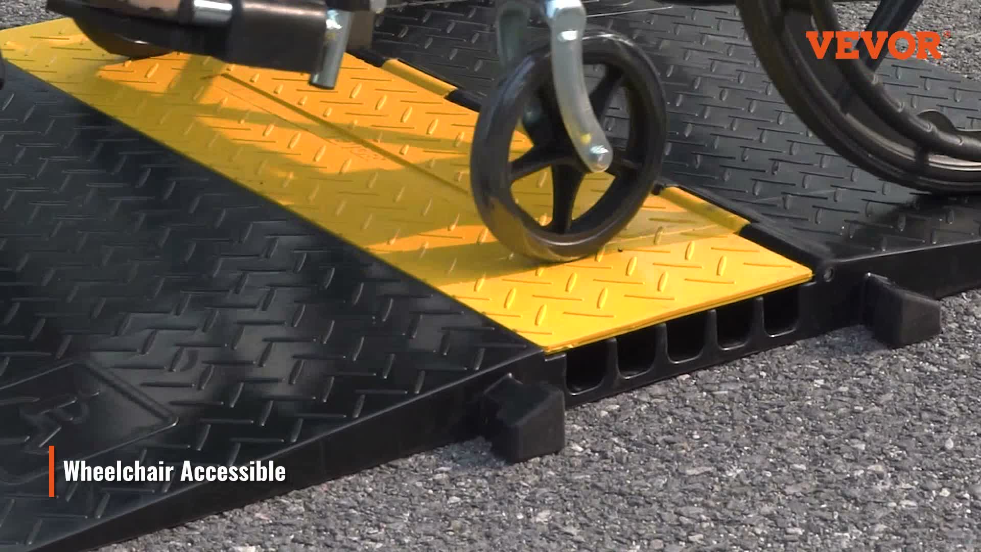 VEVOR 5-Kanal-Kabelschutzrampe ADA Kabelbrücke aus Gummi Produktbild-Vorschau 7