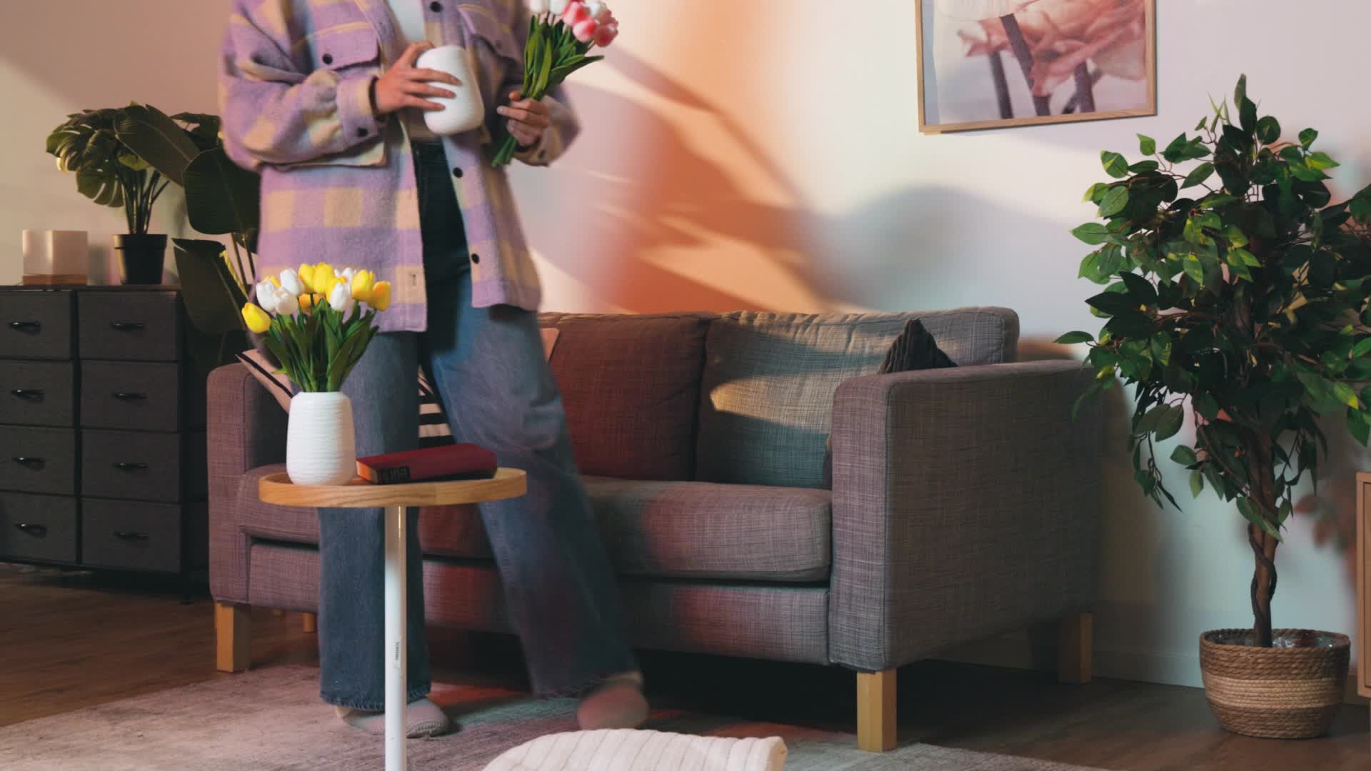 Relaxdays künstliche Tulpen, 24 Kunstblumen wie echt, Produktbild-Vorschau 7