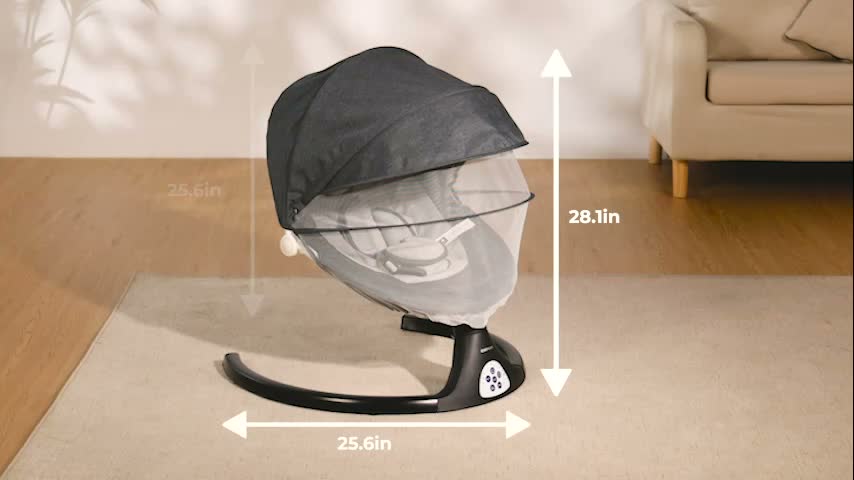 Babyschaukel, Caveen Elektrische bluetooth-Babywippe, 5 Produktbild-Vorschau 7