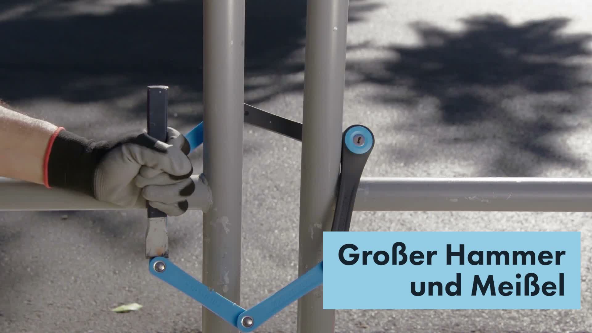 AARON Faltschloss 85cm - Fahrradschloss Sicherheitsstufe 14 Produktbild-Vorschau 7