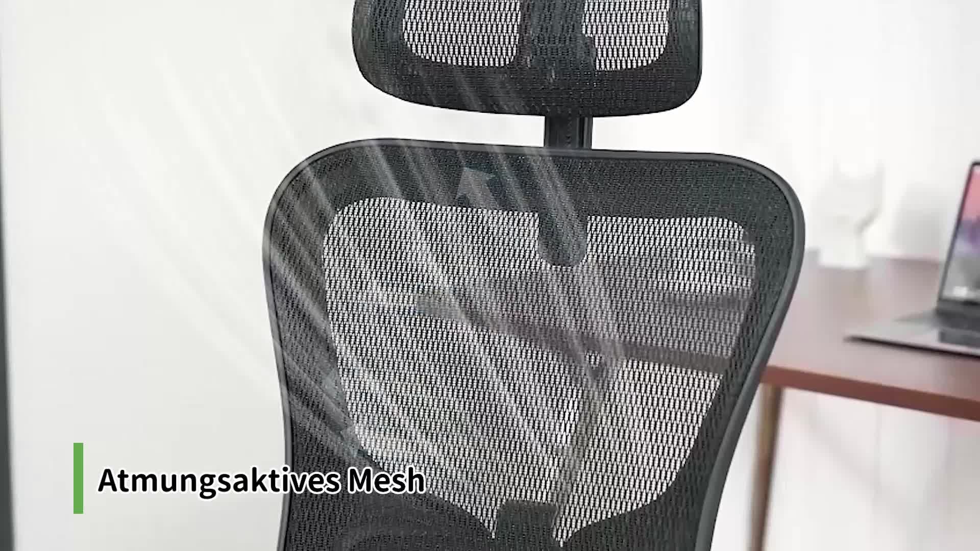 COMHOMA Bürostuhl Ergonomisch, Schreibtischstuhl mit Produktbild-Vorschau 7