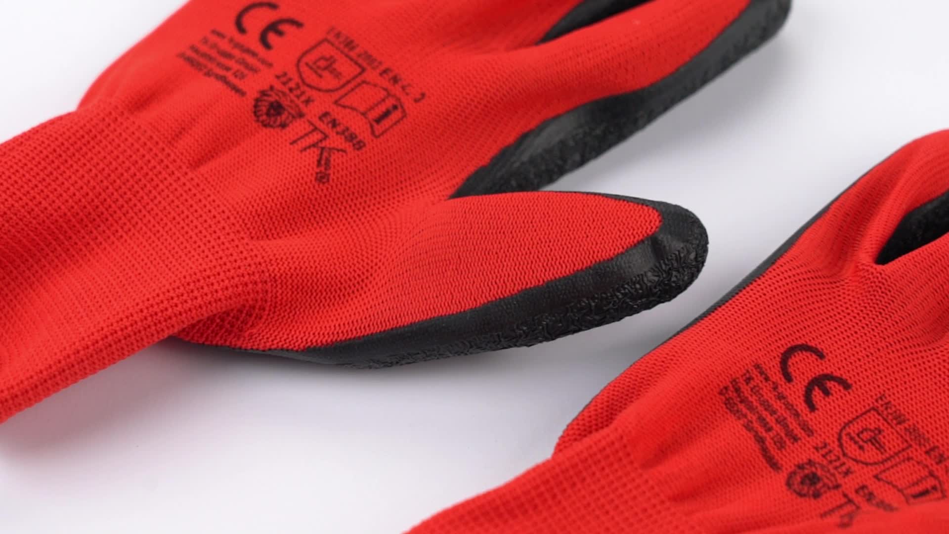 10x Paar Arbeitshandschuhe Herren EN388 rot - Extra Power Produktbild-Vorschau 7