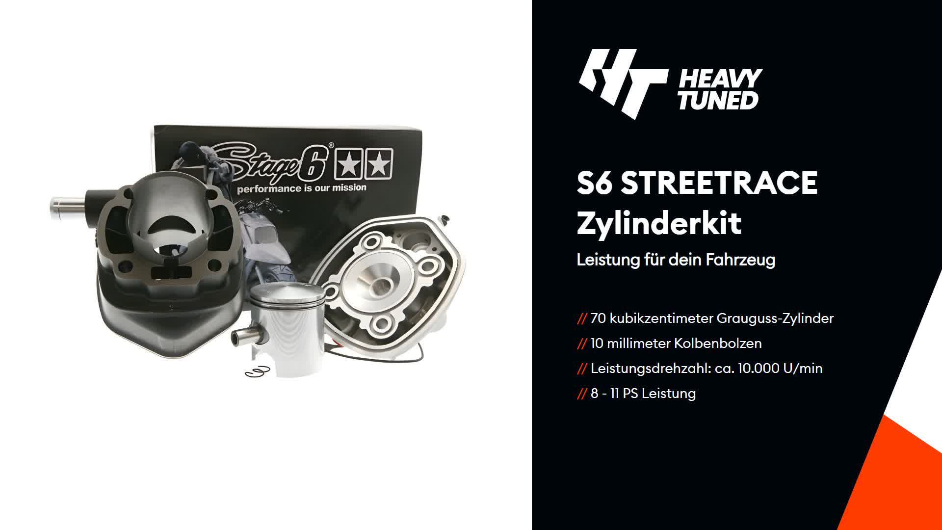 Stage6 Zylinderkit STREETRACE 70 ccm Ø 47 mm kompatibel mit Produktbild-Vorschau 7