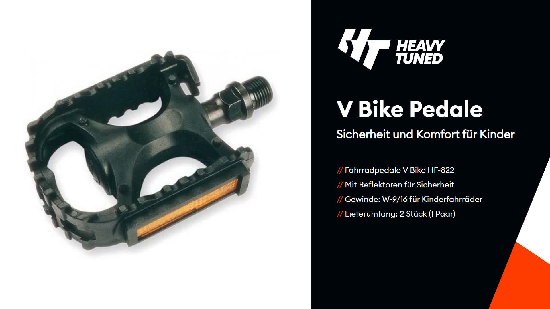 V BIKE Fahrradpedale Pedal Paar HF-822 mit Reflektor, 2 Produktbild-Vorschau 7