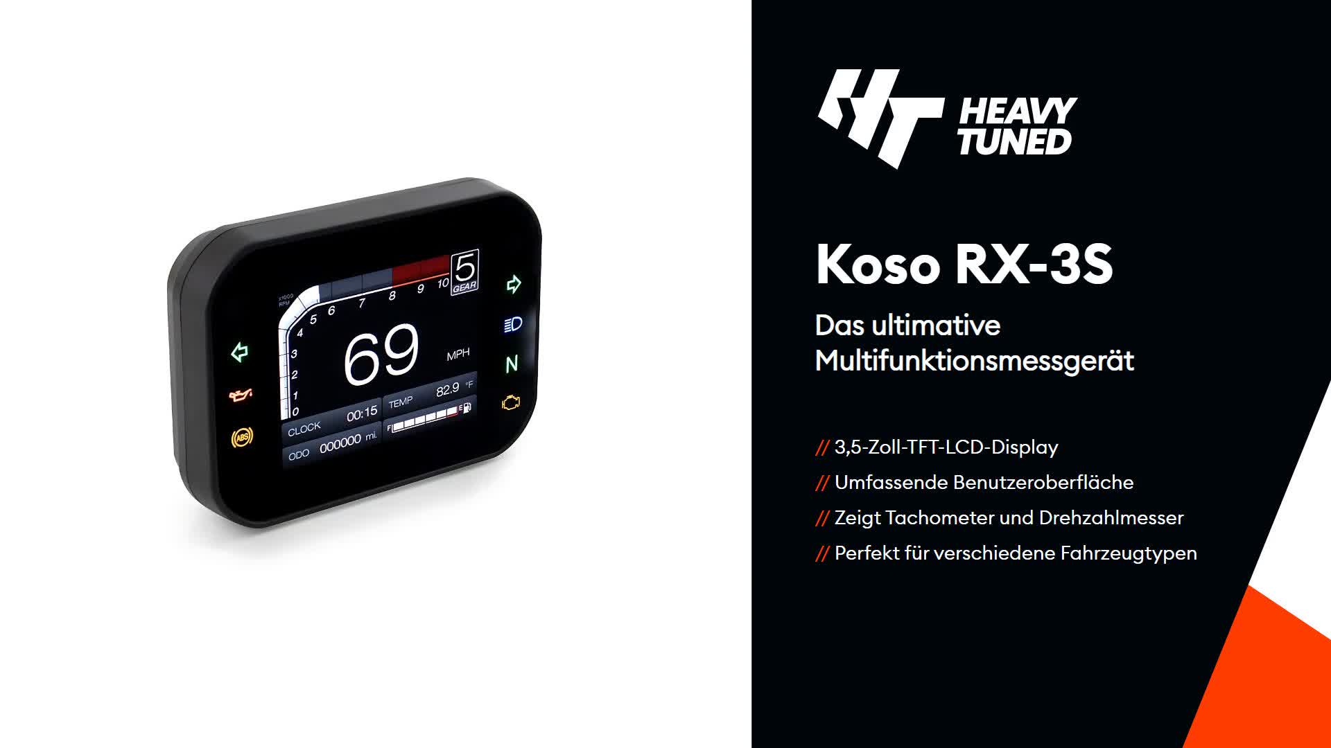 Koso RX-3S Tachometer bis zu 15.000 U/min Produktbild-Vorschau 7