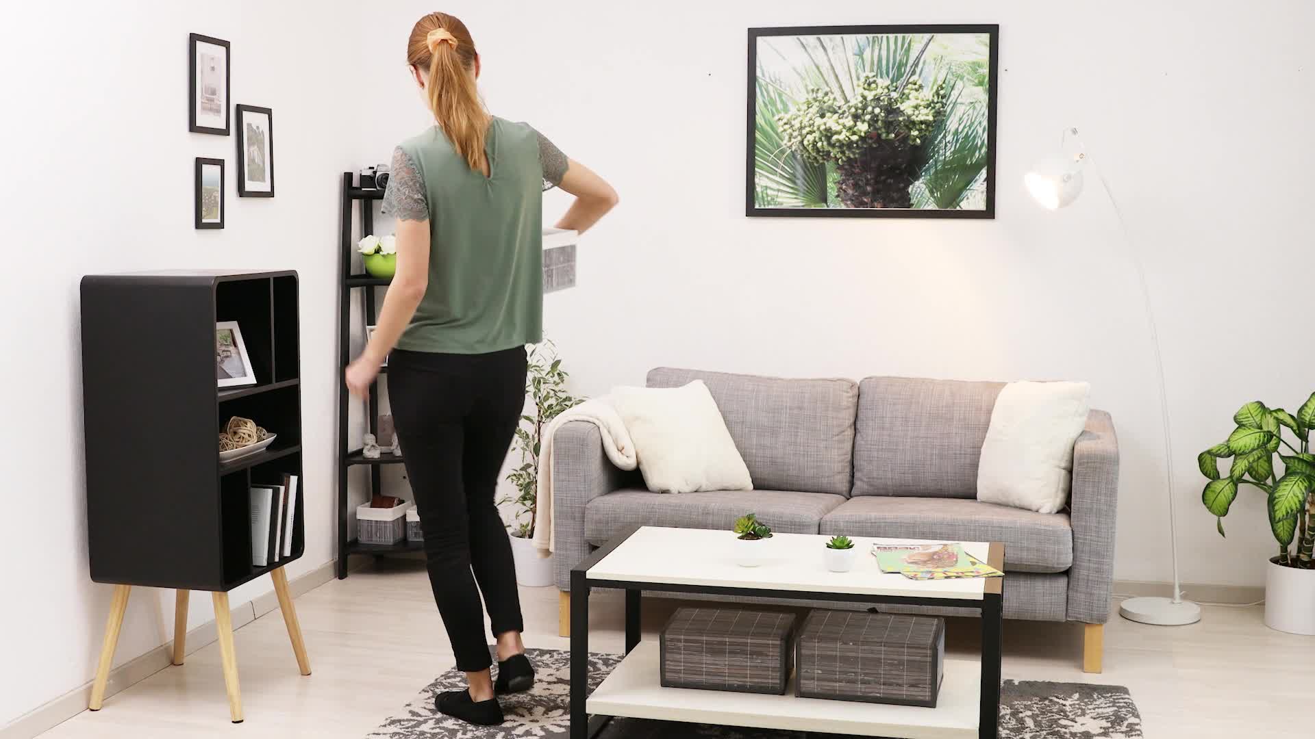 Relaxdays Aufbewahrungskorb 6er Set, mit Stoffbezug, Produktbild-Vorschau 7
