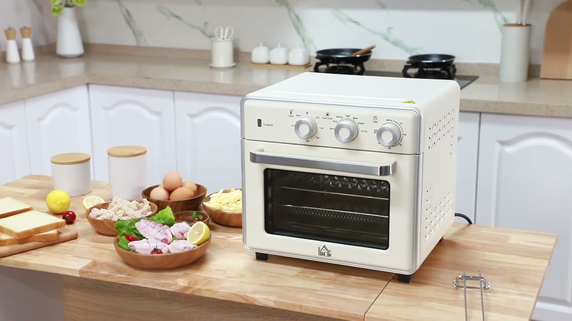 Homcom 5-in1 Mini Ofen, 20 L Fassungsvermögen, 1400W, 1 Produktbild-Vorschau 7