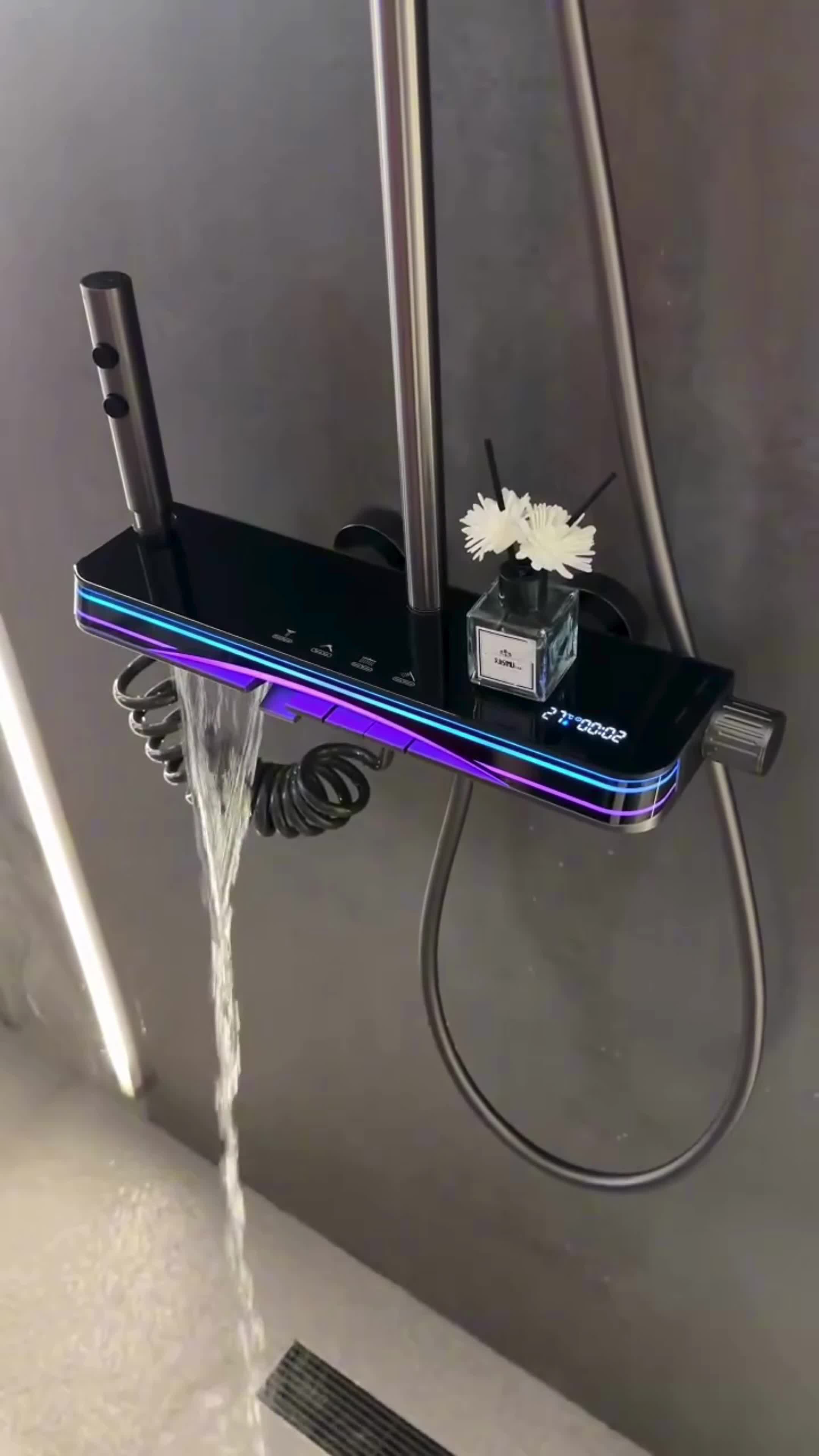 Regendusche mit LED Beleuchtung, Duscharmatur LED Produktbild-Vorschau 7