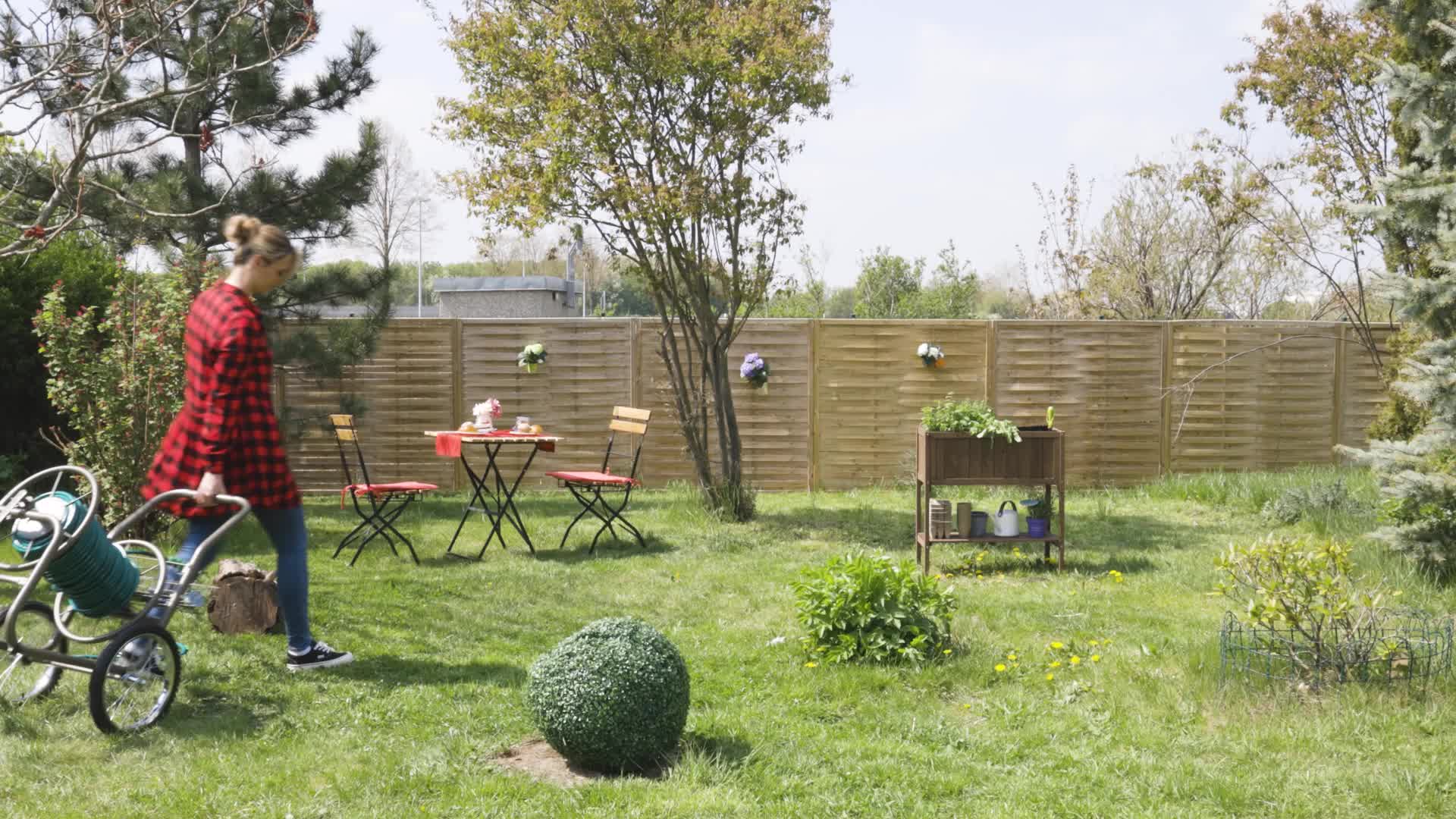 Relaxdays Schlauchwagen, bis 90 m Schlauch, Klickkupplung, Produktbild-Vorschau 7