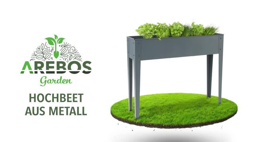 AREBOS Hochbeet 101,5x26x80 cm Frühbeet Kräuter- & Produktbild-Vorschau 7