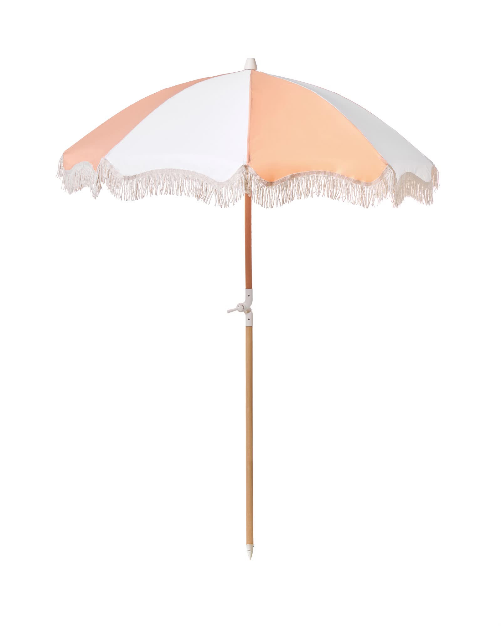 BELIANI Sonnenschirm Orange Stoff-Bespannung Rund ⌀ 150 cm Produktbild-Vorschau 7